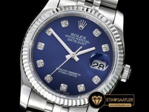 RDJ0267B - DateJust Jub Flt SSSS Dark Blue Diam BP A3135 Mod - 01.jpg